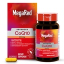 MegaRed Advanced CoQ10 Συμπληρώματα - 200mg ανά υπηρεσία, Ισχυρό Αντιοξειδωτικό που υποστηρίζει την παραγωγή και την προστασία της κυτταρικής ενέργειας κατά των ελεύθερων ριζικών * - 30 κάψουλες συνένζυμου Q10, 30 υπηρεσίες