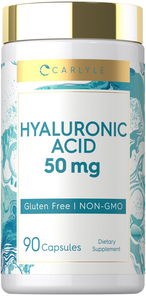 Carlyle Hyaluronic Acid Supplement | 50 mg | 90 Capsules | Non-GMO & Gluten Free