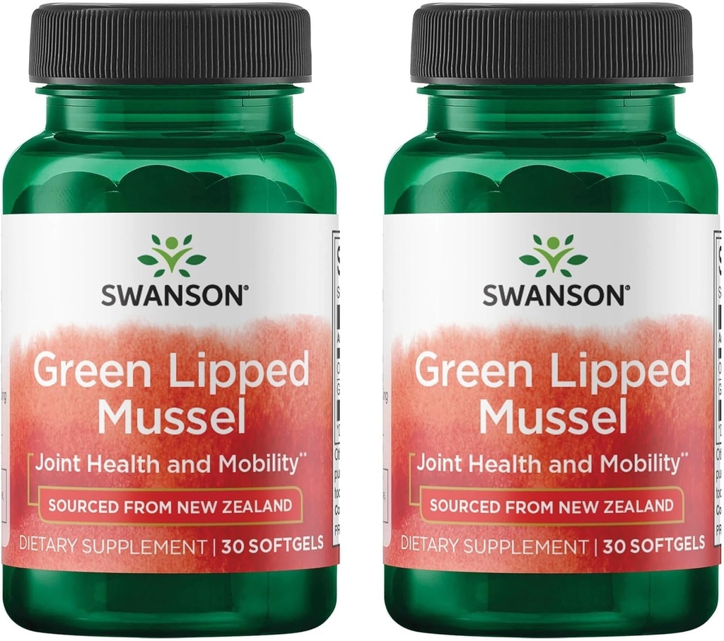 Swanson New Zealand Green Lipped Mussel Oil 30 Sgels (2 Pack)