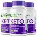rize labs - - Εργαστήρια trim Life Keto Κάψουλες - Χάπια απώλειας βάρους - Μέγιστη δύναμη υποστήριξης Φόρμουλα, συμπλήρωμα Keto+ACV (180 κάψουλες)