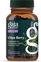 Gaia Herbs Vitex Berry - Υποστηρίζει την ισορροπία ορμονών και γονιμότητα στις γυναίκες - 60 Vegan Liquid Phyto-Capsules (30-Day Supply)