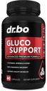 Gluco Support Supplement Capsules - Boost Metabolism Supplements, Vitamin Herbal Formula Pill - Ultra Balance Optimizer Vitamins, Chromium, Cinnamon, Bitter Melon Leaf, Gymnema, Vanadium - 60 Pills