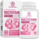 Liposomal Multivitamin for Women 1400MG - Womens Daily Multi Vitamins Συμπληρώματα με σίδηρο, βιταμίνη Α, C, D, E και B Complex για ανοσοποιητική υγεία, Hair & Skin Support for Women 18+,60 Vegan Κάψουλες