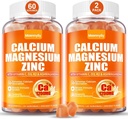 Calcium 1200 mg with Vitamin D3 Gummies for Adults - Calcium Citrate with Vitamin D3 K2, Magnesium, Zinc, Boron, Copper and Ashwagandha - Extra Absorption Calcium Supplement for Women Men