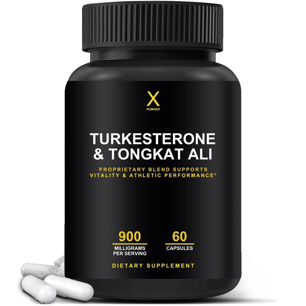 HUMANX Turkesterone & Tongkat Ali 900mg - Υποστηρίζει την ενέργεια, Stamina, και την αποκατάσταση των μυών και την ανάπτυξη - συμπλήρωμα Turkesterone - συμπλήρωμα Tongkat Ali - μακριά εκχύλισμα Jack (Eurycoma Longifolia)
