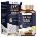 Totara Brain Supplements for Memory and Focus丨Non-Caffeinated Energy with L-Tyrosine, Alpha GPC, Ginkgo Biloba, Bacopa Monnieri, Saffron – Gluten Free, Non-GMO for Neuro & Brain Health (120 Counts)