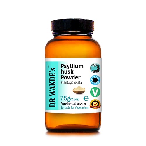 DR WAKDE's Psyllium Husk Powder (Isubgol) - 100g (3.5oz) | Pure, Raw & Dried Powder | Natural Aroma and Freshness | Fine Powder | Vegan | Premium Grade | Nothing Added, Nothing Removed