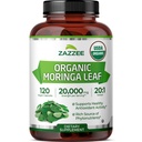 Zazzee USDA Organic Moringa Leaf 20:1 Extract, 1000 mg per Serving, 120 Vegan Capsules, 2 Month Supply, Certified Kosher, Moringa Oleifera, Antioxidant, Immune & Cellular Support, Made in the USA