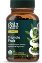Gaia Herbs Triphala Φρούτα - Υποστηρίζει Πειθαρχική Υγεία - Καθαρίζει απαλά το σύστημά σας* - με Αμλά Φρούτα, Βελλερικό Μυροβαλάνι, και Chebulic Myrobalan - 60 Κάψουλες Vegan (30-Ημέρα Προμήθεια)