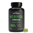 Moringa Oleifera Capsules 880mg – 120 Vegan Capsules, Energy & Immune Support Supplement, Non-GMO Moringa Leaf Powder with Iron & Amino Acids