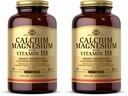 Solgar Calcium Magnesium with Vitamin D3, 300 Tablets - Promotes Healthy Bones, Supports Nerve & Muscle Function - Highly Absorbable Form - Non-GMO and Gluten Free - 60 Servings, (Pack of 2)