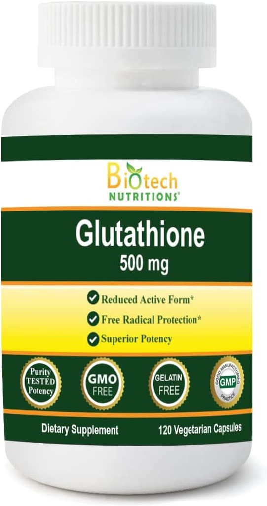 Glutathione 500 mg 120 Καψάκια λαχανικών