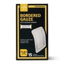 Medline Sterile Bordered Gauze, Wound Dressing For First Aid and Medical Use, 3" x 6" with 1.5" x 4" Pad - 15 Pack