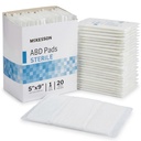 McKesson Sterile Abdominal- ABD Pads 120, Post Op, 5 x 9 in, 120 Pack | Individually Wrapped Wound Dressing, First AId Pads Surgical-Grade, Nonstick-for Heavy Leakage, Nonwoven Cellulose
