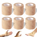 Self Adhesive Bandage wrap, Elastic Bandage wrap 2 inch, Wrap for Injury | Self adhering, Self adherent cohesive wrap, adhesive wrap bandage rolls,For Sports, First Aid Tape, 5 Yards, 6 Pack