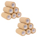 Ever Ready First Aid Self Adherent Cohesive Bandages 4" x 5 Yards - 12 Count, Tan