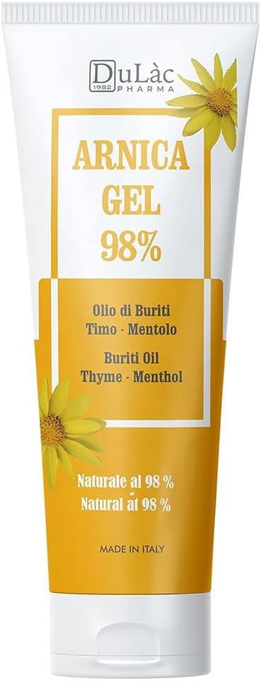Dulàc - Arnica Gel για μελανιές και οίδημα 3.38 Fl Oz, 98% Arnica Montana Cream Extra Strength for Muscle and Joint Relief, Non-Grazy, Natural Formula, Cool Effect, Alcohol Free