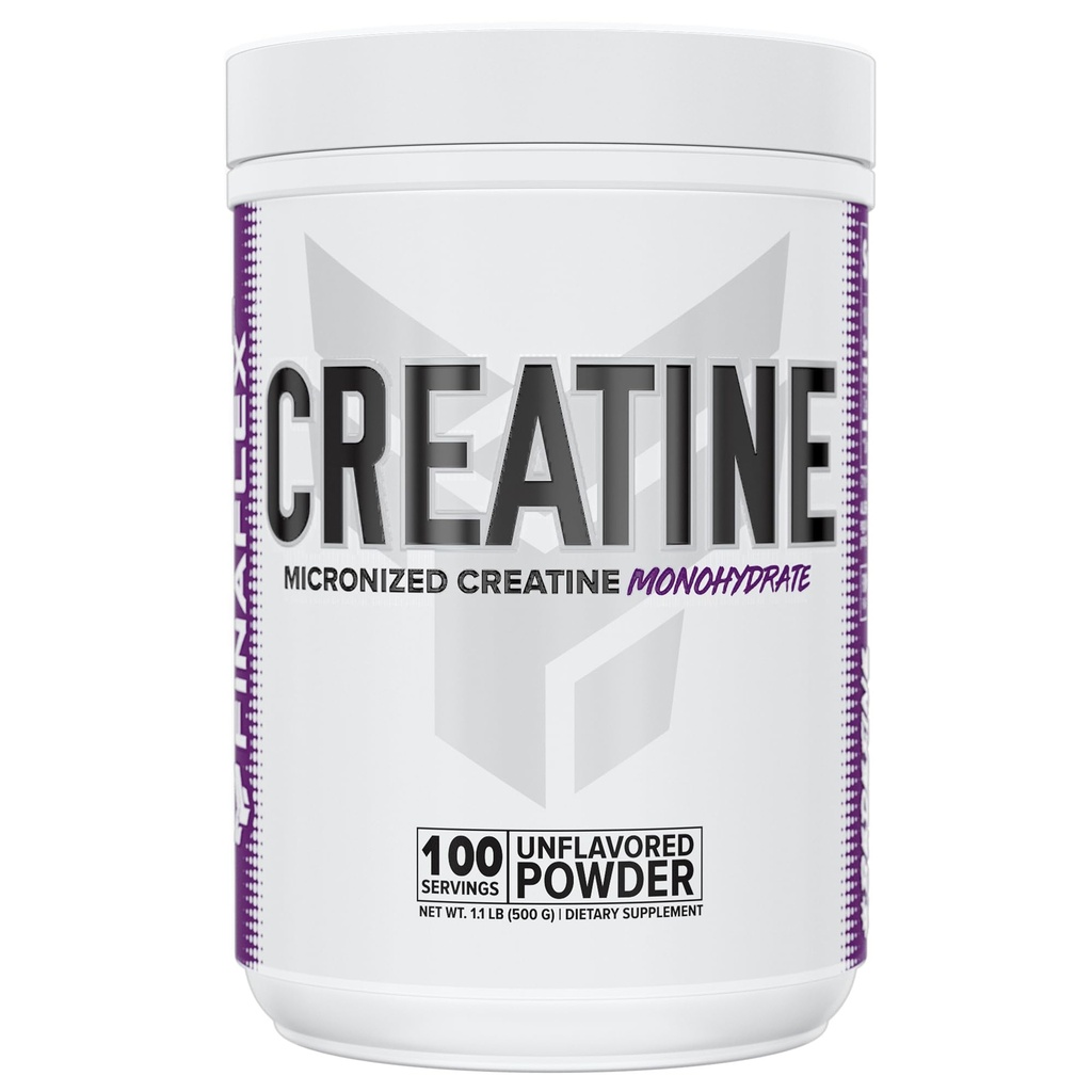 FINAFLEX PURE CREATINE, Unflavored - 500G - Promotes Muscular Strength, Size & Performance - 100% Pure, Micronized Creatine Monohydrate - NSF Certified - 100 Servings