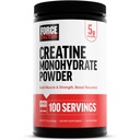 Force Factor Creatine Monohydrate Micronized Powder 500G, 5g Dose to Support Muscle Growth, Strength, Recovery, Cognitive Health & Memory, Unflavored, 100 Servings, 17.6 Oz