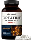 NatureBell Creatine Monohydrate Κάψουλες 3.000mg ανά υπηρεσία, 300 Count 