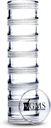 7 Ημέρα Οργανωτής Χάπια Ιατρική - Stackable Pill Box -Fits Μικρά δισκία & συμπληρώματα βιταμίνης - Κρατήστε την Καθημερινή σας Ιατρική Οργανώνεται σε ένα μέρος - Επιπλέον Μικρό - σαφές