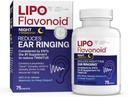 Lipo-Flavonoid Nighttime PM για Εμβοές Relief - Sleep Aid με Μελατονίνη, Βιοφλαβονοειδή, & Βιταμίνη C - Ringing in The Ears, Ear Health, & Relaxation - Χρήση με Lipo-Flavonoid Plus - 75 Caplets