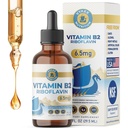 Vykee Nutrition Vitamin B2 Riboflavin Drops - Liquid B2 Supplement for Energy Metabolism, Cellular Function and Vision Support - Vegan, Non-GMO, Gluten-Free, GMP Certified - 6.5 mg, 30 Servings