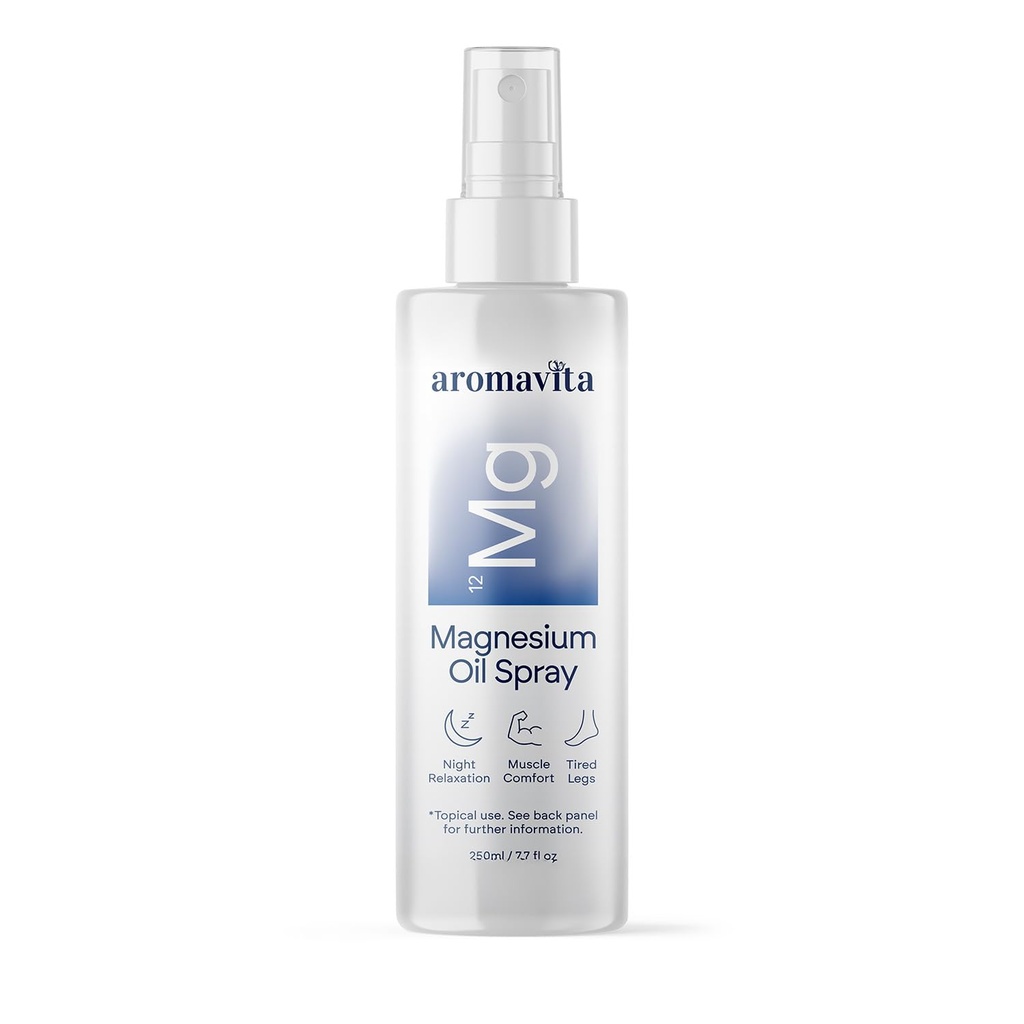 Magnesium Oil Spray, Ultra-Pure Zechstein Magnesium Chloride for Muscle Comfort, Night Relaxation, Tired Legs, External Topical Use, 8 fl oz 250ml