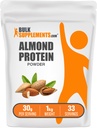 BulkSupplements.com Πρωτεΐνη αμυγδάλου σε σκόνη - Πρωτεΐνη με βάση το φυτό, σκόνη αμυγδάλου - Vegan, Χωρίς γλουτένη, & Χωρίς ζάχαρη, 30g ανά μερίδα, 1kg (2,2 lbs) (πακέτο των 1)