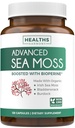 Organic Irish Sea Moss Capses - Βιολογικές Κάψουλες Moss με Bladderwrack Burdock Root και Black Pepper Extract για Ενισχυμένη Απορρόφηση - Vegan Non-GMO & Made in The USA (2 Μήνες Προμήθεια)