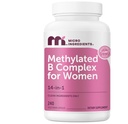 Micro Ingredients μεθυλιωμένο σύμπλοκο Β για γυναίκες, 240 κάψουλες χορτοφαγίας 