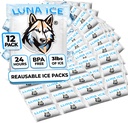 Dry Ice Packs for Shipping - Long Lasting ice Packs - 24+ Hour Freeze Power - BPA Free - 12 Pack Bulk 3 lb – Hielo Seco - Reusable Gel Bricks for Food