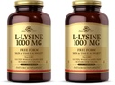 Solgar L-Lysine 1000 mg, 250 Tablets - Enhanced Absorption and Assimilation - Promotes Integrity of Skin and Lips - Collagen Support - Amino Acids - Non-GMO, Vegan, Gluten Free-250 Servings(Pack of 2)