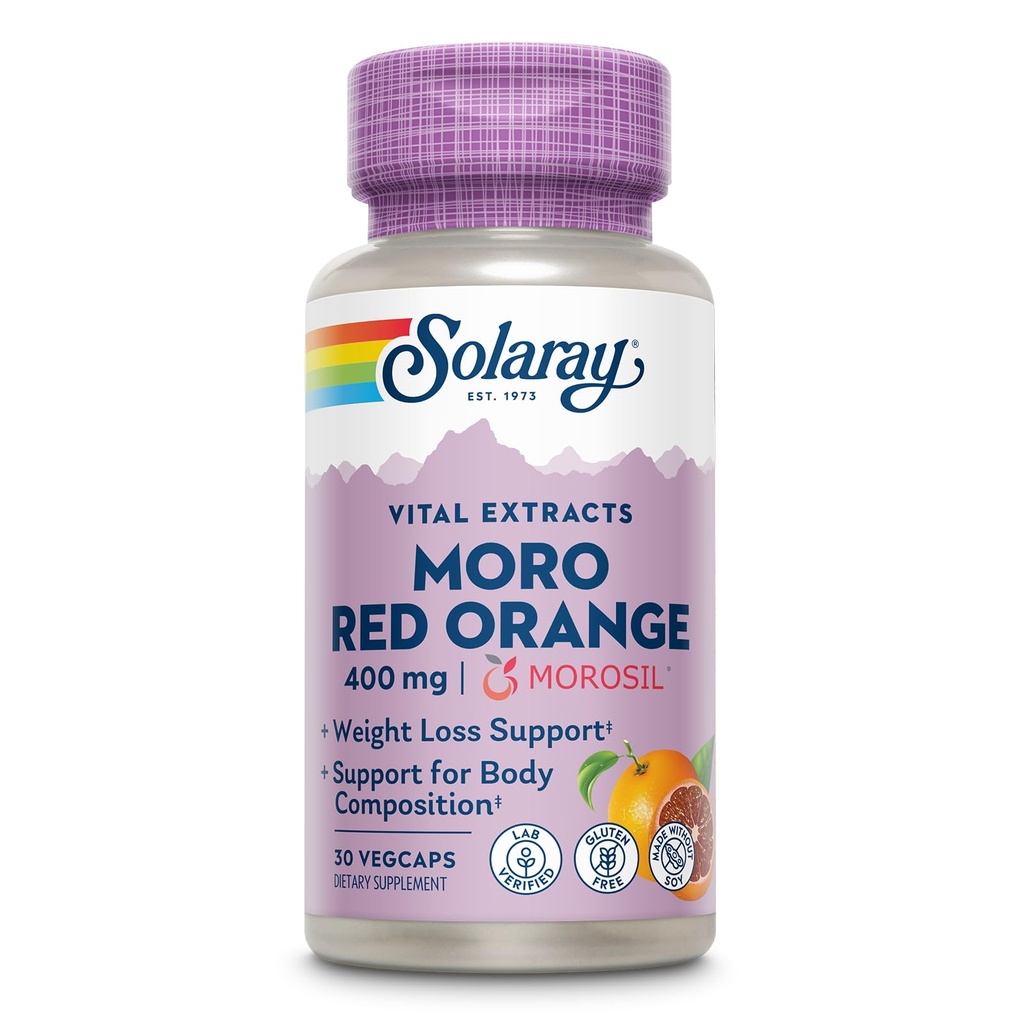 SOLARAY Moro Red Orange Morosil, 30 Count