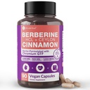 Intimate Rose Berberine Supplement 3-in-1 Complex - 1000mg Berberine HCL + 500mg Ceylon Cinnamon + Chromium - Metabolism, Immune & AMPK Support - Vegan, Non-GMO, 3rd Party Tested - 90 Capsules
