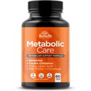 HerbaMe Berberine Supplement with Ceylon Cinnamon, Chromium, Alpha Lipoic Acid, Metabolic Care Supports Metabolism & Cardiovascular Health and Immune System, Helps Maintain Steady Energy Levels