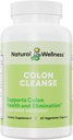 Natural Wellness Colon Cleanse – Gentle Detox με Cascara Sagrada, Aloe Vera & 7 φυτά με βάση τα βότανα – Υποστηρίζει Digestion, Regularity & Gut Health – Χωρίς γλουτένη, κάψουλες χορτοφάγων – 60 Count