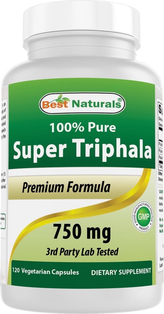 Best Naturals Triphala 750 mg 120 Vcaps