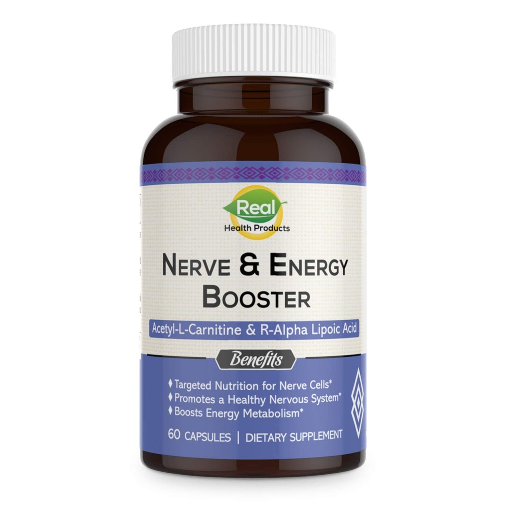 Συμπλήρωμα ALA - R-Alpha Lipoic Acid 300mg & Acetyl L-καρνιτίνη 1000mg - Nerve & Energy Booster για Nerve, Καρδιαγγειακή, Γνωστική λειτουργία & Αντιοξειδωτική υποστήριξη, 60 κάψουλες, 30 ημέρες προσφοράς