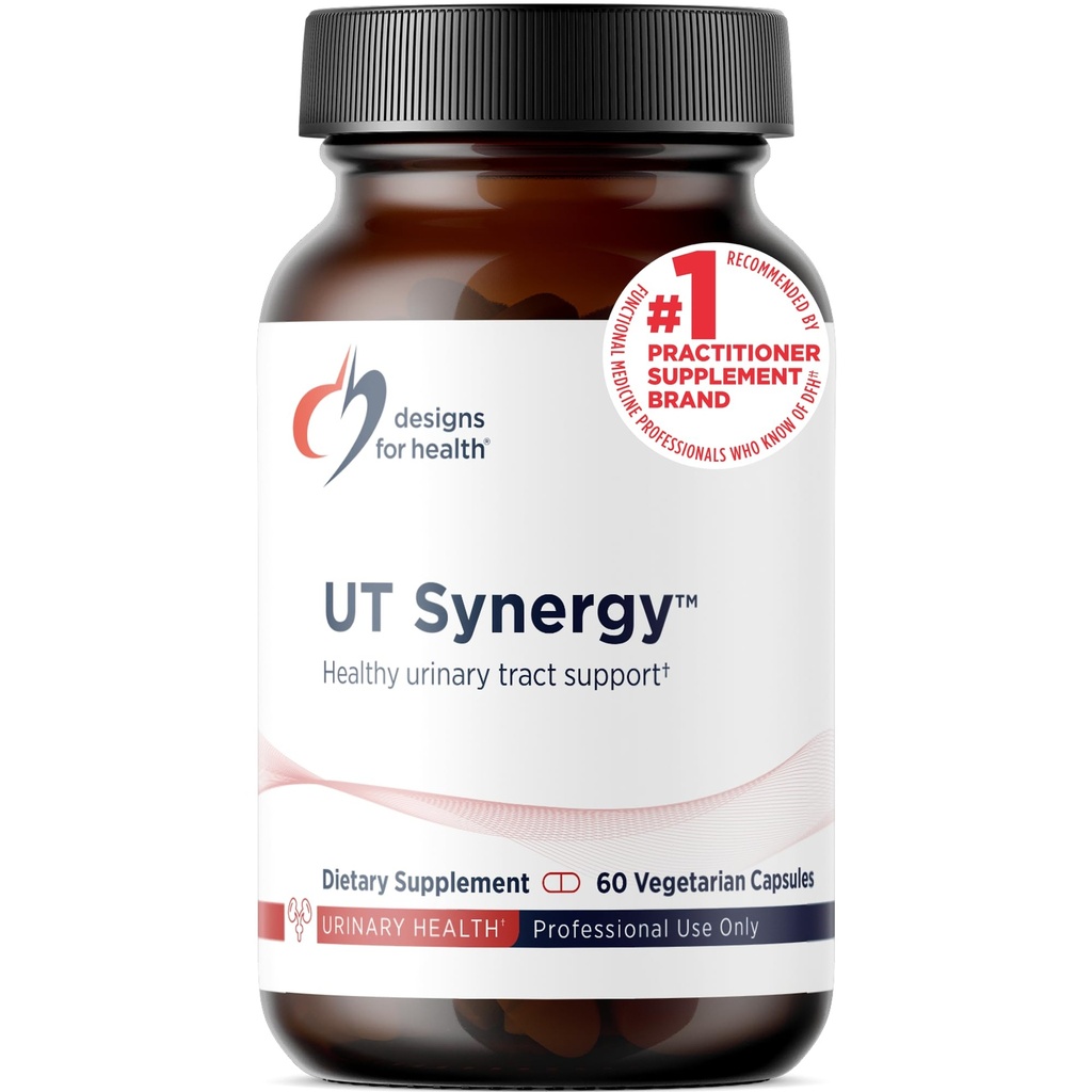 Designs for Health UT Synergy - 500mg D-Mannose with Horsetail, Nettle, Hibiscus + Bearberry Leaf - Υγιεινή Ουρολοίμωξη Υποστήριξη - Μη ΓΤΟ + Συμπλήρωμα Χωρίς Γλουτένη (60 κάψουλες)