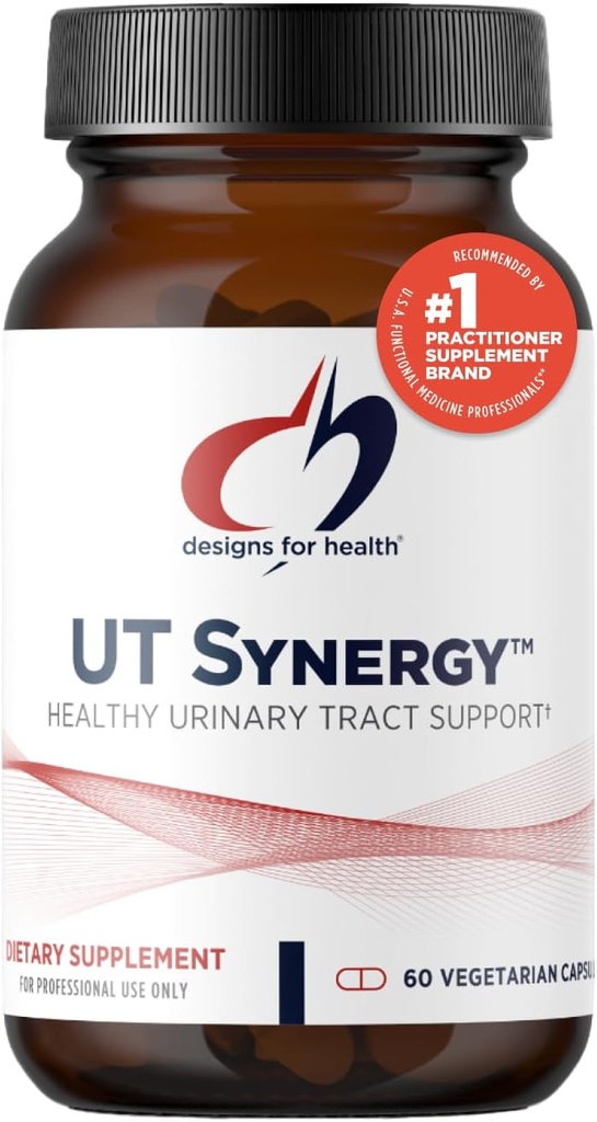 Designs for Health UT Synergy - 500mg D-Mannose with Horsetail, Nettle, Hibiscus + Bearberry Leaf - Υγιεινή Ουρολοίμωξη Υποστήριξη - Μη ΓΤΟ + Συμπλήρωμα Χωρίς Γλουτένη (60 κάψουλες)