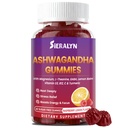 Ashwagandha Gummies 2000mg, Ashwagandha Supplements for Women Men with L-Theanine, GABA, Magnesium, Vitamins – Stress Relief, Immune & Mood Support, Sugar-Free, Vegan, Non-GMO, 60 Count