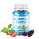 Ashwagandha Gummies with Vitamin D2 - Vegan Stress Relief & Relaxation Support, Mixed Berry Flavor, Plant Based Adaptogen Supplement for Calm & Balance, 300mg Ashwagandha Root, 60 Gelatin Free Gummies