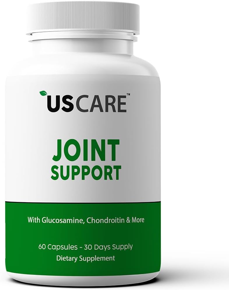USCare Joint Support Supplement with Glucosamine, Turmeric, Boswellia, MSM and More for Back, Knees, Hands