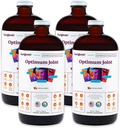 LIQUIDHEALTH Optimum Κοινή Υποστήριξη Υγρή Πολυβιταμίνη με Γλυκοσαμίνη, Χονδροϊτίνη, MSM, Υαλουρονικό Οξύ - Αύξηση Κινητικότητας, Κοινής Άνεσης, για Δρομείς & Αθλητές - Made in USA, Vegan (4 Pack)