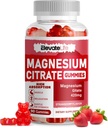 Μαγνήσιο Γλυκινικό Gummies 1000mg - Συμπλήρωμα μαγνησίου χωρίς ζάχαρη με βιταμίνη D, B6, CoQ10 για υποστήριξη ηρεμίας & ύπνου - 60 Gummies Φράουλα