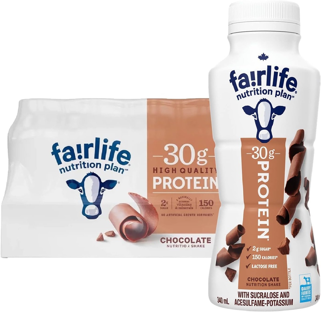 Nutrition Plan High Protein Chocolate Shake, 12 PACK. Orry's Vital
