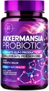 Akkermansia Muciniphila Probiotic Supplement - 2 Billion AFU Live Strain Probiotics for Men & Women - Supports Intestinal Digestive & Gut Health - Delayed Release, Natural GLP-1 Support - 60 Capsules