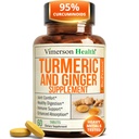Turmeric and Ginger Supplement with Organic Tumeric for Daily Joint Support, Digestive & Immune Health – with Ginger & Black Pepper Extract (BioPerine) for Enhanced Absorption – Non-GMO – 60 Tablets