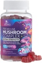 Mushroom Gummies Supplement 12 in 1 - High Grade Blend for Adults with Lions Mane, Reishi, Cordyceps, & Chaga Mushroom Complex Gummy, Memory & Immune Support & Nootropic Brain Supplements - 60 Gummies